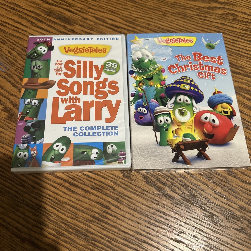 Veggietales 2 DVD Sealed The Best Christmas Gift And Silly Songs With Larry
